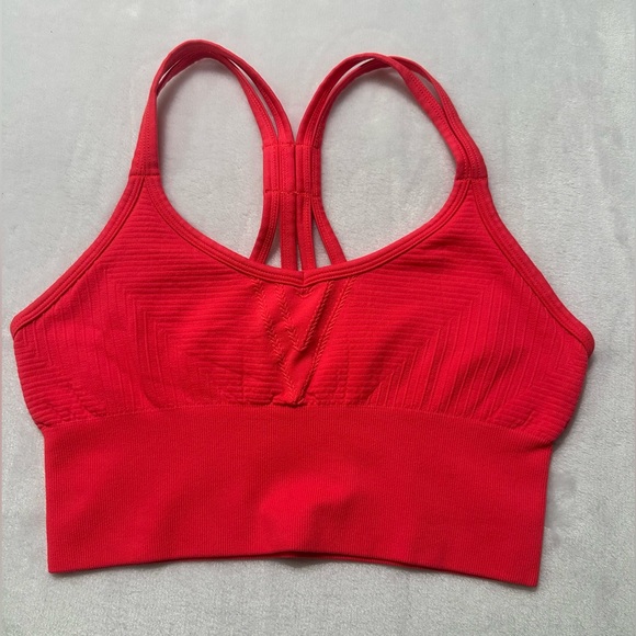 Yogalicious women’s medium sports bra. Orange. Excellent condition - Picture 1 of 6